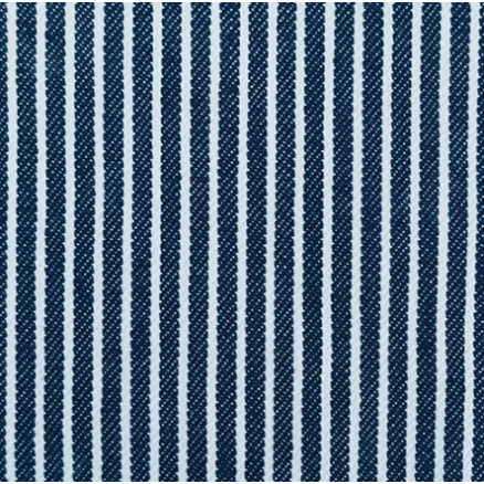 Denim-kangas 145cm 008 Laivastonsininen Raidat - 50cm