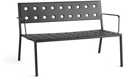 HAY Balcony Lounge -penkki käsinojilla, antrasiitti