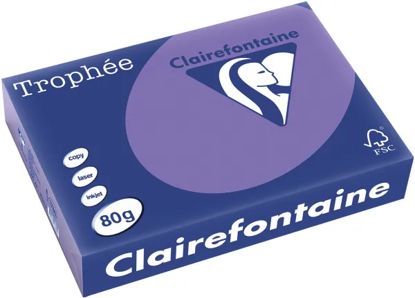 Q-connect Trophee kopiopaperi A4 80g vahva violetti 500 arkkia