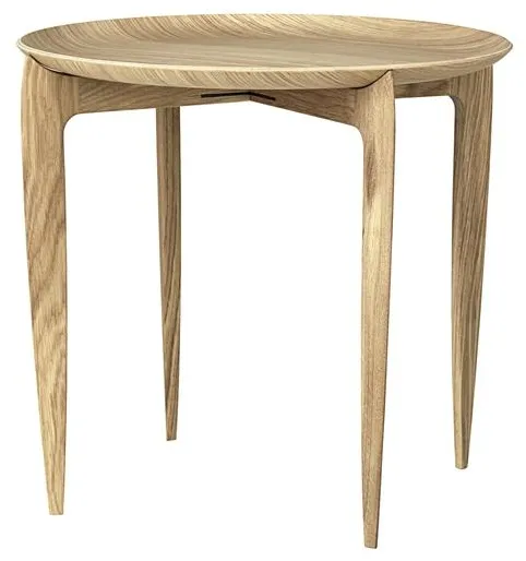 Fritz Hansen Tray-sohvapöytä tammi Ø45