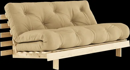 Karup Design Roots Vuodesohva patjalla 160x200 758 Wheat Beige/Mänty