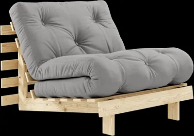 Karup Design Roots Vuodesohva patjalla 90x200 746 Harmaa/Mänty