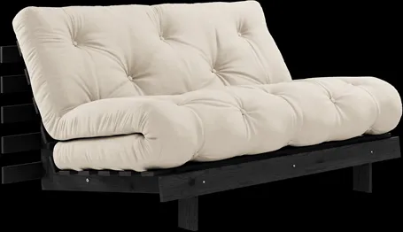 Karup Design Roots Vuodesohva Patjalla Roots 140x200 Beige/Musta Lakka
