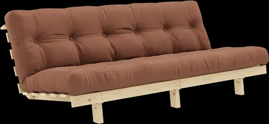 Karup Design Lean Vuodesohva Patjalla Alpha 130x200 Clay Brown/Raw